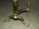 Antique Large Brass French Victorian Style Fireplace Hearth Andirons Fireplaces & Mantels photo 10