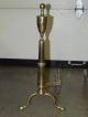 Antique Large Brass French Victorian Style Fireplace Hearth Andirons Fireplaces & Mantels photo 2