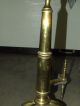 Antique Large Brass French Victorian Style Fireplace Hearth Andirons Fireplaces & Mantels photo 5