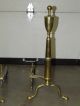 Antique Large Brass French Victorian Style Fireplace Hearth Andirons Fireplaces & Mantels photo 7