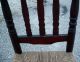 Antique Early 18th Century Banister Back Tombstone Top Chair W/ Rush Seat N/r Pre-1800 photo 6