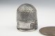 Unusual Early Antique Sterling Silver Sewing Thimble C1600 ' S $1 Thimbles photo 2