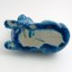 19th Century Chinese Turquoise Glazed Porcelain Tiger,  Daoguang Period Ornaments photo 6