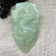 Old China Celadon Jade Hand - Carved Dragon Amulet&pendant 86 Necklaces & Pendants photo 1