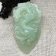 Old China Celadon Jade Hand - Carved Dragon Amulet&pendant 86 Necklaces & Pendants photo 2