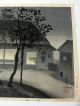 Japanese Woodblock - Bakufu Ohno - Night Scene Of A Farm House - 1st Edition Prints photo 3
