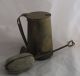 Antique Cape Cod Shop Brass Hanging Fire Starter Stone Canister & Pot Hearth Ware photo 2
