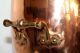 Large Primitave Solid Copper Antique Coal Scuttle / Hog / Kindling Carrier. Primitives photo 3