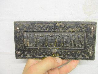 Victorian Cast Iron Letterbox Post Slot A.  K & Sons 1800 ' S Architectural Antique photo