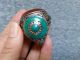 Antique Arabic Islamic Persian Silver Intaglio Scorpion Agate Amulet Ring 49.  4g Islamic photo 7