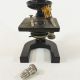 Antique Spencer Jug Handle Microscope W/ Case & Key C.  1909 Black Brass Microscopes & Lab Equipment photo 5