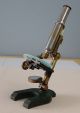 Schieck Berlin Antique Brass Revolver - Trichinenskop Microscope W/compressorium Microscopes & Lab Equipment photo 1