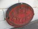 Reclaimed Cast Iron Metal Fire Hydrant Plaque / Sign 11¾ 