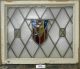 Mid Sized Old English Leaded Stained Glass Window Stunning Shield 25 