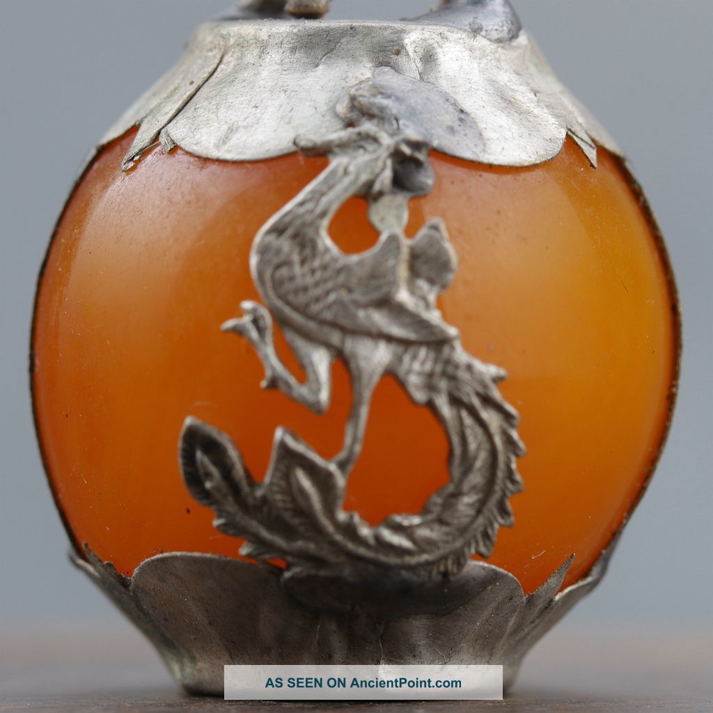 Collectable Beeswax Armor Tibetan Silver Hand - Carve Zodiac Statue - - Cattle Other Antique Chinese Statues photo