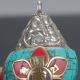Chinese Antique Tibetan Silver & Turquoise Handwork Conch C624 Necklaces & Pendants photo 2