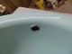 Vtg Round Drop In Cast Iron Aqua Blue Green Porcelain Sink Old Kohler 1153 - 16 Plumbing photo 1