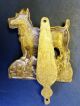 Vintage Brass Aberdeen Terrier Door Knocker Door Bells & Knockers photo 1