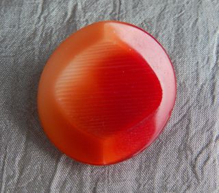 Vintage Glass Buttons Orangeish/red 003 - B photo