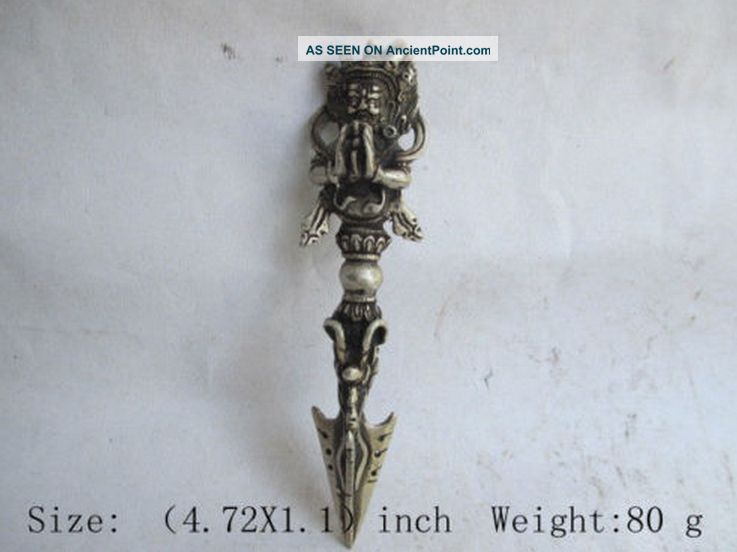 Old Sword Weapon Buddhism Taoism China Unique Copper The Ancients Multiplier W Other Chinese Antiques photo