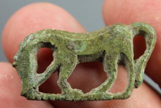 Browsing Horse,  Rare,  Fibula,  Brooch,  Bronze,  Roman Imperial,  2.  - 3.  Century Ad photo