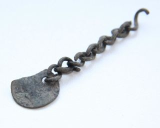 Ancient Coin Pendant On Chain.  (sep) photo