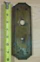 Vintage Yale Brass Door Handle Back Plate Key Hole Ornate Door Plates & Backplates photo 1
