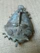 Antique African Tribal Art Bronze Mask Or Pendant Mask - Patina Other African Antiques photo 2
