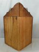 Ca.  1900 Antique Victorian Oak Bevel Mirror Wood Medicine Chest Corner Cabinet 1900-1950 photo 4