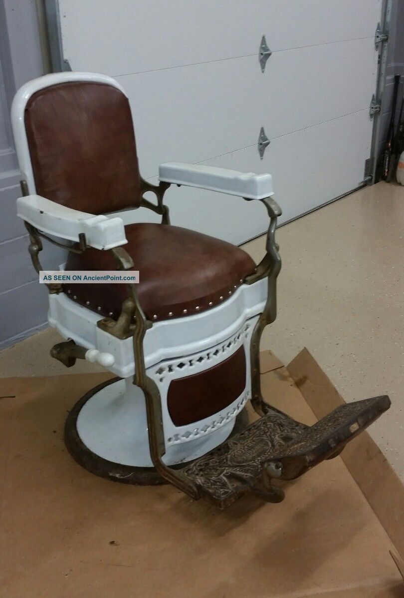 Vintage Koken Antique Barber Chair Barber Chairs photo