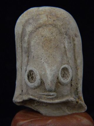 Ancient Teracotta Mother Goddess Head Indus Valley 2000 Bc Tr15287 photo