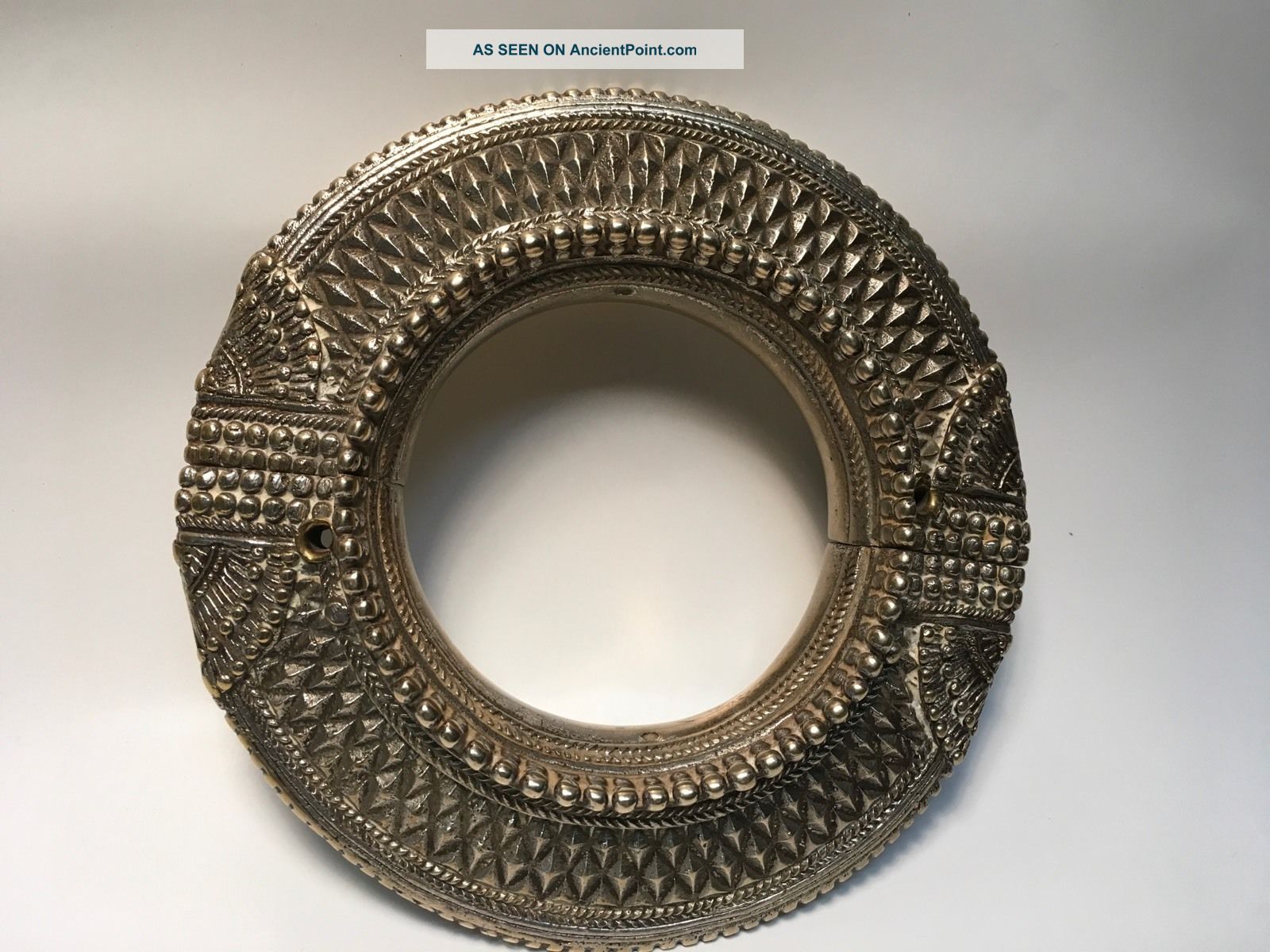 Antique African Arabian Omani Slave Anklet - Very Ornate Tribal Ankle Bracelat Other African Antiques photo
