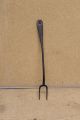 A Great Early 18th C Wrought Iron Two Tine Tasting Fork In Old Surface Primitives photo 1