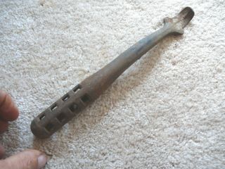 Antique Cast Iron Stove Lid Lifter Tool - 8 - 3/4 