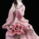 Chinese Famille Rose Porcelain Hand Painted Gril Statue D684 Men, Women & Children photo 2