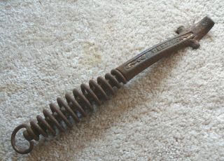 Antique - Zero - Cast Iron Stove Lid Lifter Tool Cool Handle - 9 - 1/4 