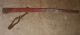 Primitive Antique Red Paint Wood Handle Barbed Wire Fence Stretcher Tool Rustic Primitives photo 2