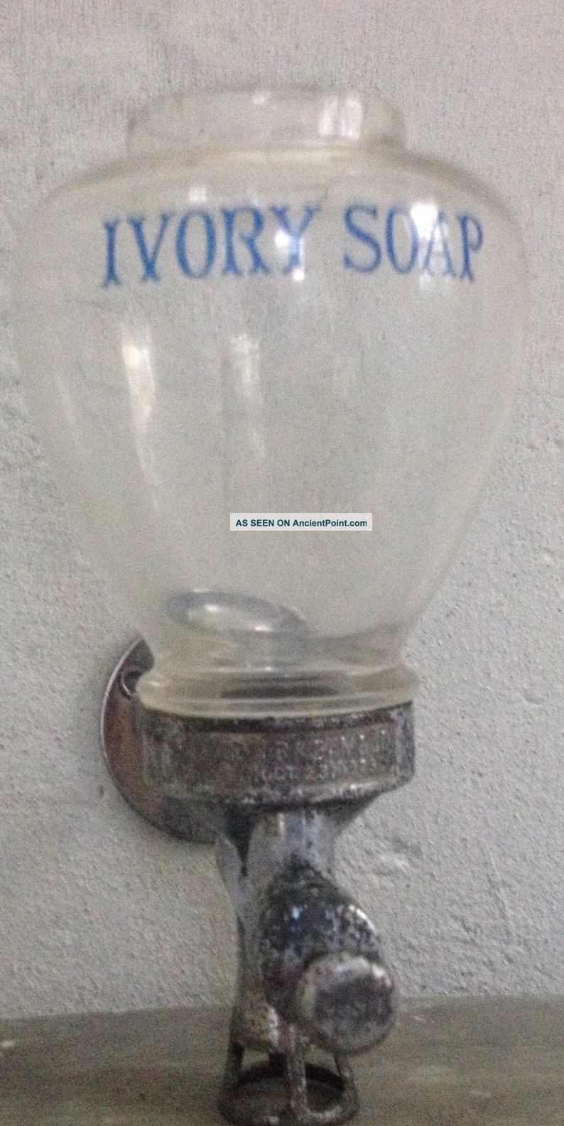 Antique Rare Proctor & Gamble Ivory Glass Soap Dispenser Oct 1923 Other Antique Home & Hearth photo
