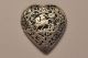 Antique Fine Islamic Middle Eastern Pierced Silver Heart Buckle Men Horses Islamic photo 1