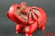 Collectible China Old Red Resin Carve Animal Elephant Sculpture Decor Statue Other Antique Chinese Statues photo 1