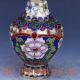 Exquisite Chinese Cloisonne Gilt Hand - Carved Flower Vases Vases photo 1