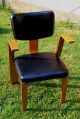 True Vintage Mid Century Modern Thonet Bentwood Chair 1369 In Black Rare 1900-1950 photo 6