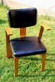 True Vintage Mid Century Modern Thonet Bentwood Chair 1369 In Black Rare 1900-1950 photo 7