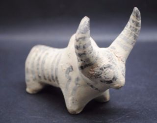 Indus Valley Bronze Age Terracotta Bull Figurine 2200 - 1800 Bc photo