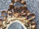 Antique Pair Italian Wood Mirror Gold Gilt Girandole Wall Sconces Candelabra Chandeliers, Fixtures, Sconces photo 7