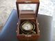 Waltham Ships Chronometer Complete With Gimbles And Mahogany Box Clocks photo 3