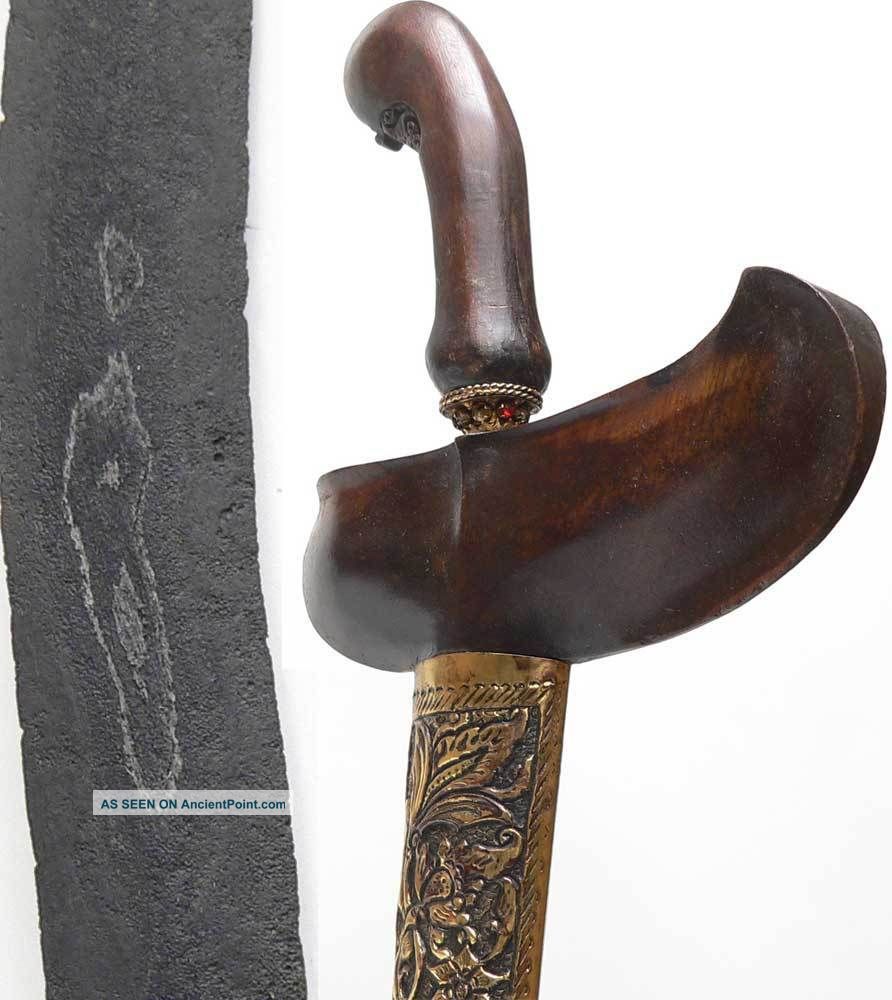 Antique Kris Keris Dwiwarna Pamor Blade Magical Sword Pusaka Indonesia Java Art Pacific Islands & Oceania photo
