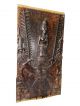 Indonesian Nias Island Tribal Carved Panel Female Ancestral Figure (eic) Pacific Islands & Oceania photo 1
