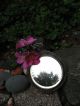 Victorian Antique Small Round Mirror Shabby Boudoir Vanity Primitive & Worn Victorian photo 7