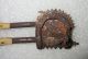 Antique Old India Fine Miniature Hand Carved Iron And Horn Work Betel Nut Cutter India photo 6